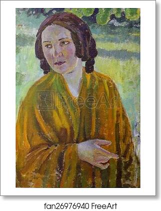 Free art print of Woman in a Yellow Shawl by Victor Borisov-Musatov Free art print of Woman in a Yellow Shawl by Victor Borisov-Musatov
