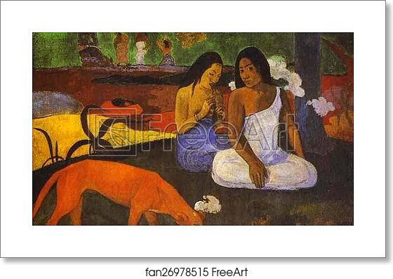 Free art print of Joyeuseté (Arearea) by Paul Gauguin Free art print of Joyeuseté (Arearea) by Paul Gauguin