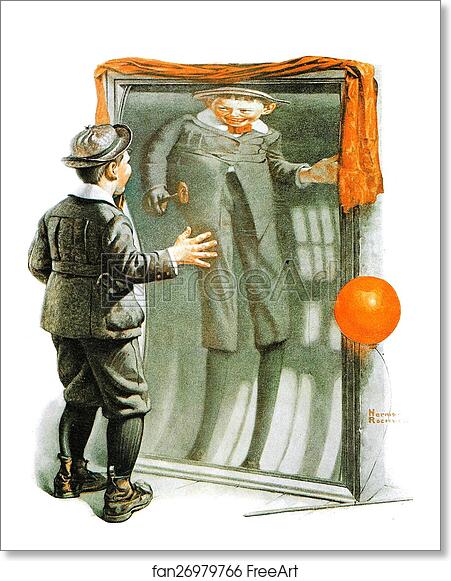 Free art print of Distorting Mirror by Norman Rockwell Free art print of Distorting Mirror by Norman Rockwell