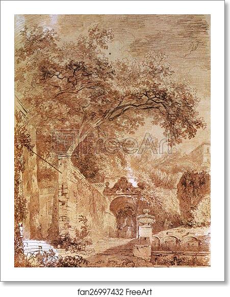 Free art print of The Entrance to the Fountain of Pomona, Known as Fontanone, at the Villa d'Este in Tivoli by Jean-Honoré Fragonard Free art print of The Entrance to the Fountain of Pomona, Known as Fontanone, at the Villa d'Este in Tivoli by Jean-Honoré Fragonard