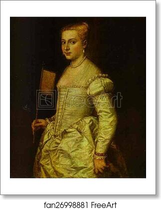 Free art print of Portrait of a Lady in White by Titian