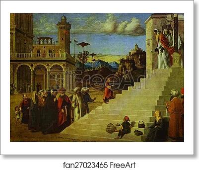 Free art print of Presentation of the Virgin Mary in the Temple by Giovanni Battista Cima, Called Cima Da Conegliano