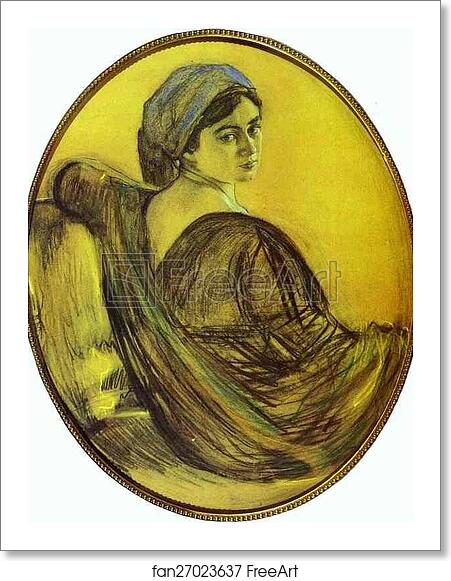 Free art print of Portrait of Henrietta Girshman by Valentin Serov