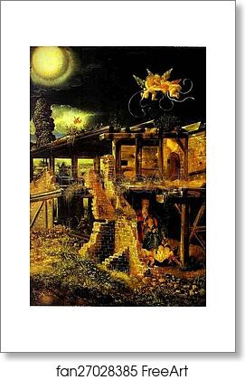 Free art print of The Nativity by Albrecht Altdorfer