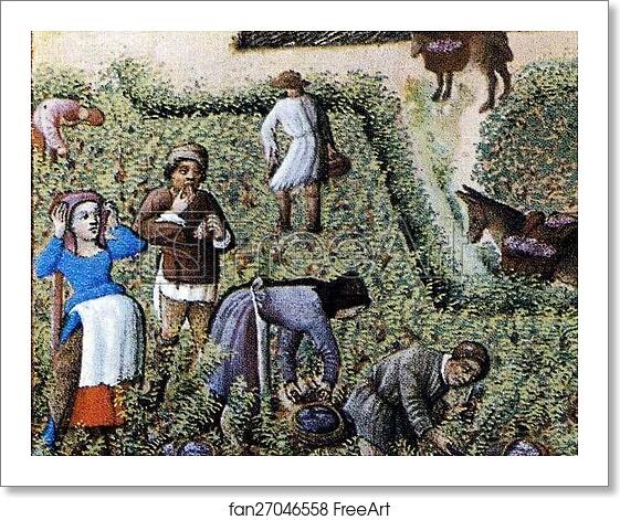 Free art print of Les trÄ�s riches heures du Duc de Berry. September. Château de Saumur. Detail by Limbourg Brothers Free art print of Les trÄ�s riches heures du Duc de Berry. September. Château de Saumur. Detail by Limbourg Brothers