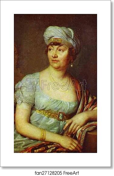 Free art print of Portrait of M-me de Stael by Vladimir Borovikovsky Free art print of Portrait of M-me de Stael by Vladimir Borovikovsky