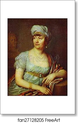 Free art print of Portrait of M-me de Stael by Vladimir Borovikovsky Free art print of Portrait of M-me de Stael by Vladimir Borovikovsky