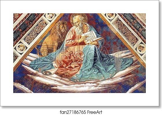 Free art print of St. Mark. The Four Evangelists by Benozzo Gozzoli