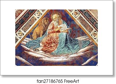 Free art print of St. Mark. The Four Evangelists by Benozzo Gozzoli