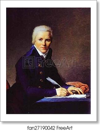 Free art print of Portrait of Jacobus Blauw by Jacques-Louis David
