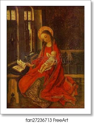 Free art print of The Virgin with Infant by Martin Schongauer