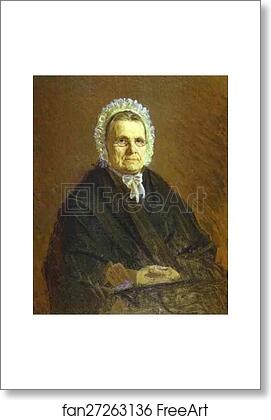 Free art print of Portrait of Theodora Saltykova, the Painter's Mother-in-Law by Ivan Kramskoy