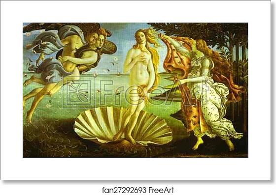 Free art print of The Birth of Venus by Alessandro Botticelli