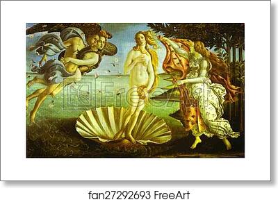 Free art print of The Birth of Venus by Alessandro Botticelli
