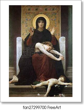 Free art print of Virgin of Consolation by William-Adolphe Bouguereau