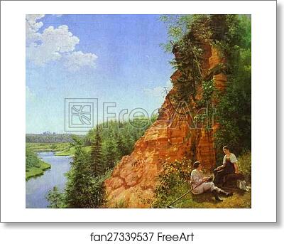Free art print of View of the River Tosno by Alexey Tyranov