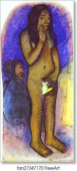Free art print of Words of the Devil by Paul Gauguin