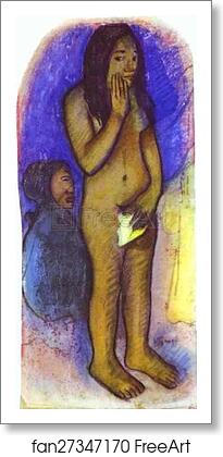 Free art print of Words of the Devil by Paul Gauguin