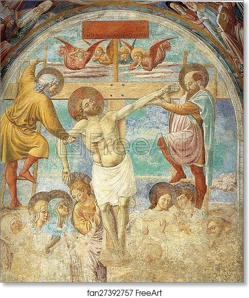 Free art print of Tabernacle of the Condemned. Detail by Benozzo Gozzoli