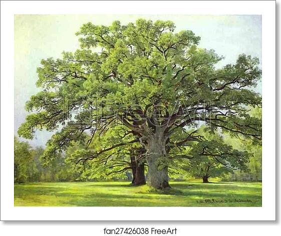 Free art print of Oaks in Old Peterhof by Ivan Shishkin Free art print of Oaks in Old Peterhof by Ivan Shishkin