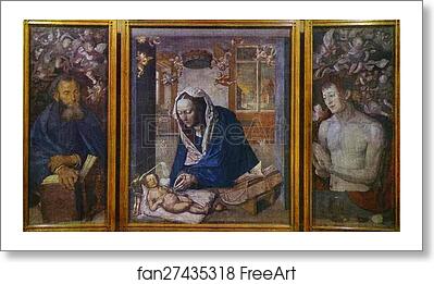 Free art print of The Dresden Altar by Albrecht Dürer