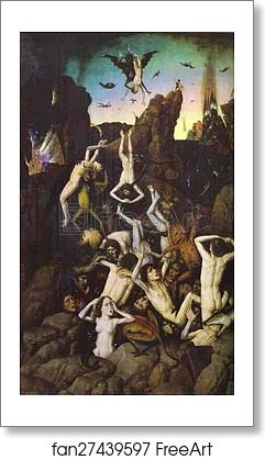 Free art print of Hell by Dieric Bouts The Elder