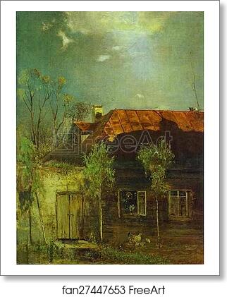 Free art print of A Provincial Cottage. Spring by Alexey Savrasov Free art print of A Provincial Cottage. Spring by Alexey Savrasov