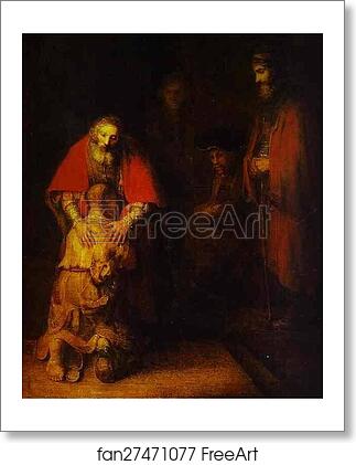 Free art print of The Return of the Prodigal Son by Rembrandt Harmenszoon Van Rijn