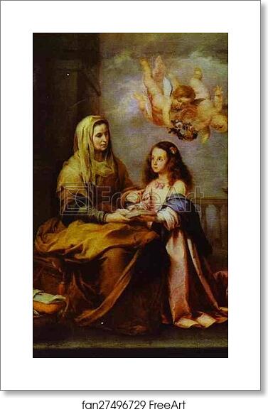 Free art print of Childhood of Virgin by Bartolomé Esteban Murillo Free art print of Childhood of Virgin by Bartolomé Esteban Murillo