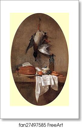 Free art print of Wild Duck with an Olive Jar by Jean-Baptiste-Simeon Chardin Free art print of Wild Duck with an Olive Jar by Jean-Baptiste-Simeon Chardin