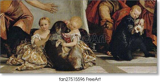 Free art print of Supper at Emmaus. Detail by Paolo Veronese