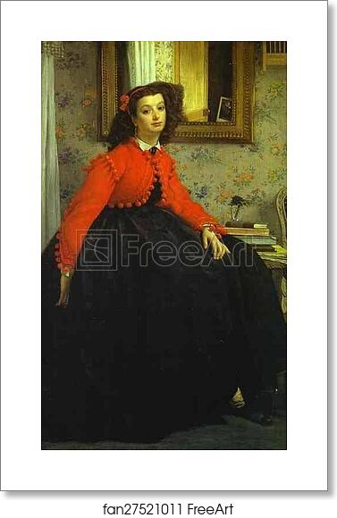 Free art print of Portrait of Mlle L.L. (Young Woman in Red Vest) by Jacques Joseph Tissot (A.K.A. James Tissot) Free art print of Portrait of Mlle L.L. (Young Woman in Red Vest) by Jacques Joseph Tissot (A.K.A. James Tissot)