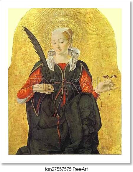 Free art print of St. Lucy by Francesco Del Cossa