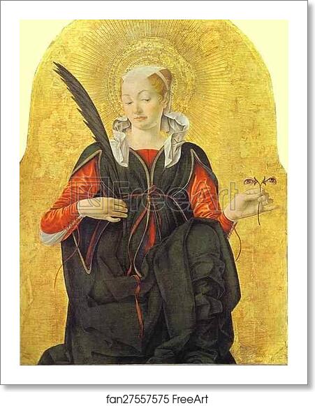 Free art print of St. Lucy by Francesco Del Cossa Free art print of St. Lucy by Francesco Del Cossa