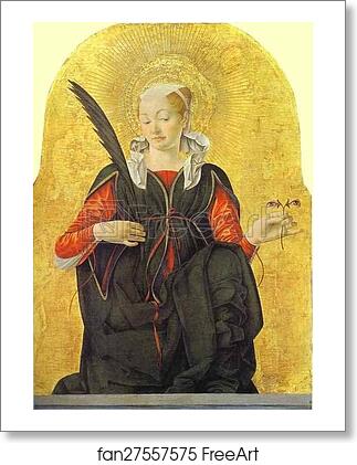 Free art print of St. Lucy by Francesco Del Cossa