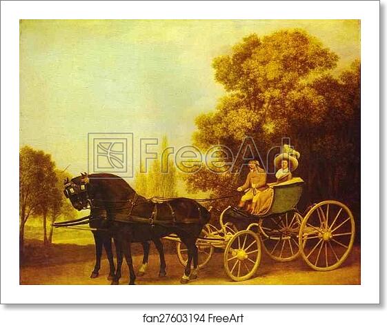 Free art print of Lady and Gentleman in a Carriage by George Stubbs Free art print of Lady and Gentleman in a Carriage by George Stubbs