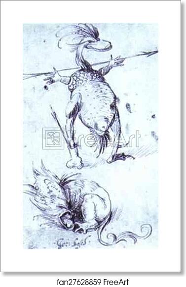 Free art print of Two Monsters by Hieronymus Bosch Free art print of Two Monsters by Hieronymus Bosch