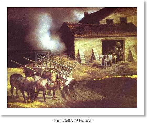 Free art print of The Plaster Kiln by Jean Louis André Théodore Géricault Free art print of The Plaster Kiln by Jean Louis André Théodore Géricault