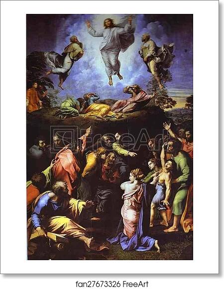 Free art print of The Transfiguration by Raphael. C. 1519-1520. Oil on ...