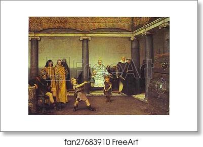 Free art print of The Education of the Children of Clovis by Sir Lawrence Alma-Tadema