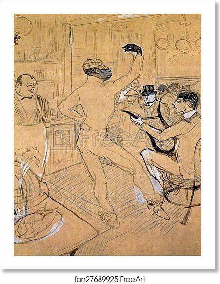 Free art print of Chocolate Dancing at Achille's Bar by Henri De Toulouse-Lautrec Free art print of Chocolate Dancing at Achille's Bar by Henri De Toulouse-Lautrec
