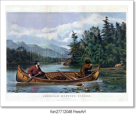 Free art print of American hunting scenes: "A good chance". by Currier & Ives Free art print of American hunting scenes: "A good chance". by Currier & Ives