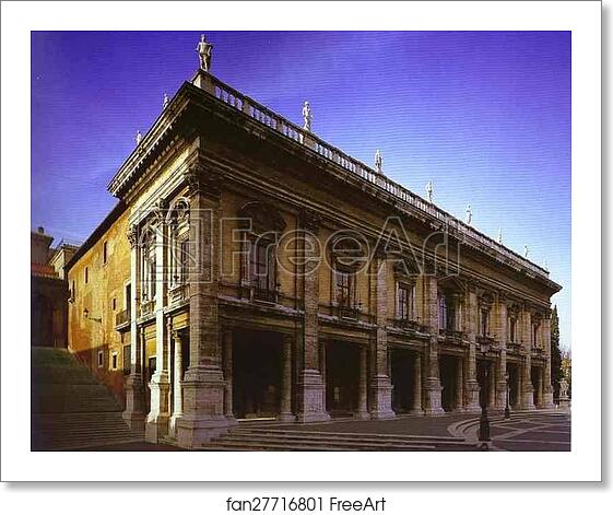 Free art print of Capitol, facade of the Conservators' Place by Michelangelo Free art print of Capitol, facade of the Conservators' Place by Michelangelo