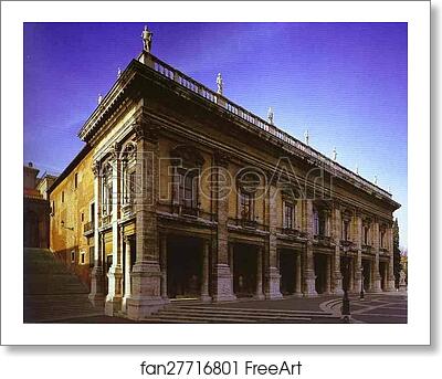 Free art print of Capitol, facade of the Conservators' Place by Michelangelo