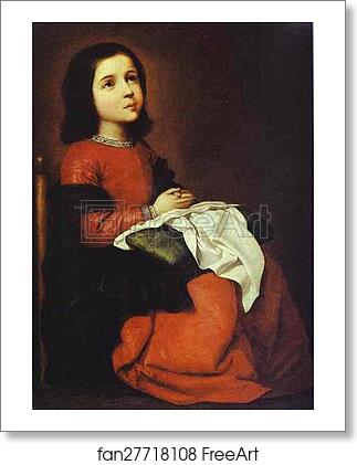 Free art print of Childhood of the Virgin by Francisco De Zurbarán