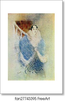 Free art print of Elsa La Viennoise by Henri De Toulouse-Lautrec