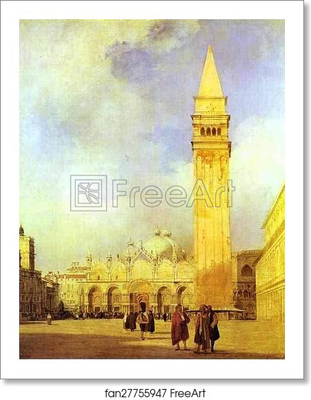 Free art print of Piazza San Marco, Venice by Richard Parkes Bonington Free art print of Piazza San Marco, Venice by Richard Parkes Bonington