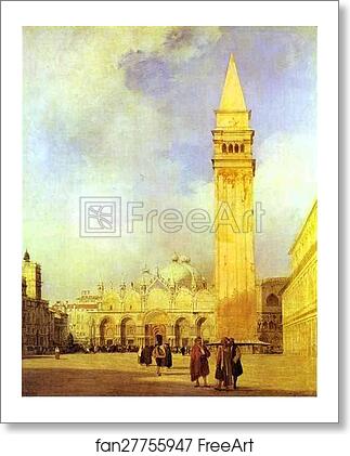 Free art print of Piazza San Marco, Venice by Richard Parkes Bonington