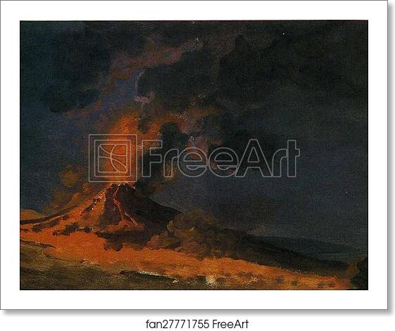 Free art print of Vesuvius in Eruption by Joseph Wright Of Derby Free art print of Vesuvius in Eruption by Joseph Wright Of Derby