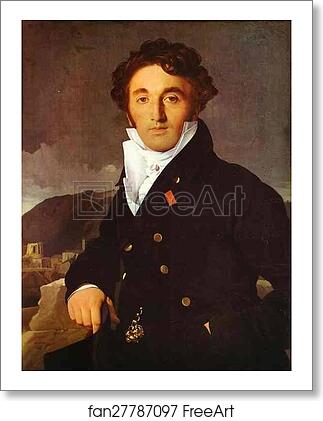 Free art print of Portrait of Charles-Joseph-Laurent Cordier by Jean-Auguste-Dominique Ingres